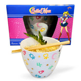 JUST FUNKY Sailor Moon ramen bowl with colorful symbols for fun meals