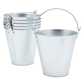 Juvale metal bucket 6-pack ideal for ice tub and chilled beverages.