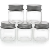 Juvale mini glass jars with lids for spices, compact 1.7 oz set