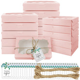 Jyongmer pink window cookie box showing a clear display of desserts