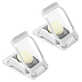 KABUDA egg slicer 2-pack with a durable, stable aluminum base.