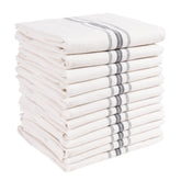 KAF Home Classic Farmhouse Stripe towels collection in charcoal for everyday kitchen use.