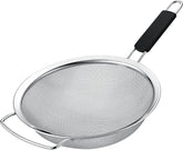 KAFOOR 10-inch fine mesh strainer with heat-resistant handle for easy, safe straining
