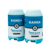 Kanga Beer Blocks slim ice pack keeps 12 oz cans cold up to 9 hours in a cooler.