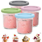 Kangbo Ninja Creami pints 16oz compatible with NC301/NC300 for leak-free use