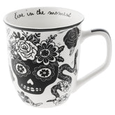 Karma Gifts 14 oz Boho Mug full view, stylish for daily coffee or tea.