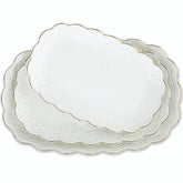 Kassel ceramic serving platter 14-inch oval for stylish entertaining and serving tapas.