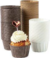 Katbite white parchment cupcake liners for easy baking and presentation.