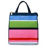 kate spade new york sunny day stripe lunch bag with thermal interior keeps food fresh for commutes