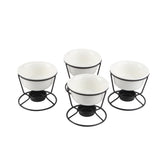 KCGANI ceramic butter warmers set for seafood, keeps sauces warm at the table.