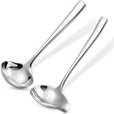 KEAWELL Louis 7.5-inch gravy ladle ready for precise sauce servings.