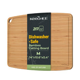 Keechee bamboo cutting board close-up showing smooth surface for precise slicing