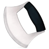 KEISSCO ulu knife with rocker action for quick cuts.