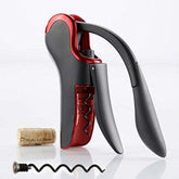 KEISSCO wine opener in compact vertical design enables easy bottle opening.