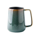 KELINGO large 24oz mug with golden handle ideal for bold coffee mornings