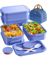KEMETHY bento stackable 3-tier design keeps meals organized for work
