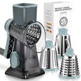 KEOUKE rotary cheese grater handle enables effortless hand-crank shredding for quick meal prep.