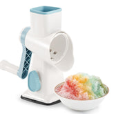 KEOUKE rotary ice shaver white blade close-up for fast shaved ice