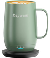 Kepwam T2-Plus 20oz mug front view for all-day hot coffee on the go.
