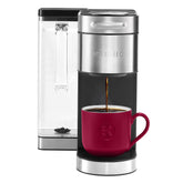 Keurig K-Supreme Plus front view with a modern stainless finish