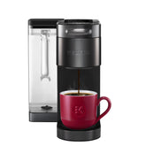 Keurig K-Supreme Plus Smart front view with sleek black finish for a modern kitchen.