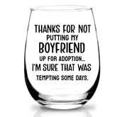 KFK stemless-wine-glass for mother-in-law gift—elegant and practical for celebrations.