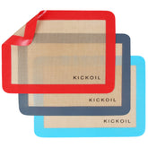 KICKOIL quarter-sheet mat 11.6x8.5 inches for easy, non-stick cookies and small bakes.