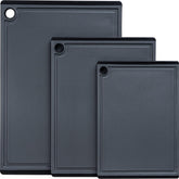 Kikcoin cutting board large top view showing spacious surface for carving.