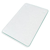 KimiDitt tempered glass cutting board, top view with large 12x16 surface for chopping.