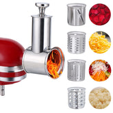 KINGEAGLE large slicer-shredder attachment fits KitchenAid mixers for fast shredding.