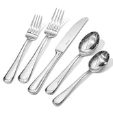 Kingstone silverware set for 4 dinner knives; ergonomic grip for comfortable daily dining.