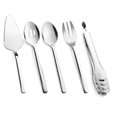 KINGSTONE slotted spoon in a sleek mirror finish for easy serving of salads and pasta