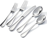 Kingstone teardrop silverware dinner forks with a sturdy, elegant grip for daily dining
