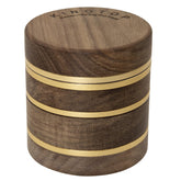Kingtop 2.5-inch grinder with walnut wood body for premium spice grinding
