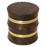 KINGTOP grinder with walnut wood and aluminum construction for durable use.