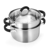 Kirecoo 3.2QT steamer base with a sturdy 3-ply bottom for even heating