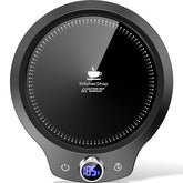 KitchekShop fast-heating-mug-warmer top view keeps drinks warm.
