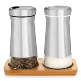 Kitchen-GO white salt shaker with adjustable lid for precise seasoning at home