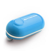 Kitchen Mama Mini electric can opener shows a compact design for easy storage and portability.