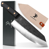 Kitchen Perfection 8-Inch Knife edge closeup for ultra-sharp slicing