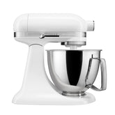 KitchenAid Artisan Mini tilt-head mixer and bowl for small-batch mixing.