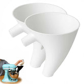 Kitchenaid flour funnel duo for easy, mess-free pouring into a mixer bowl.