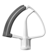 KitchenAid KFE5T Flex Edge Beater showing scrape-edge feature for even mixing