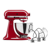 KitchenAid Tilt-Head Mixer 4.5-quart front view highlights compact home baking capability.