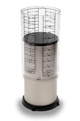 KitchenArt Pro 2-Cup Adjust-A-Cup close-up in champagne satin finish for elegant kitchen organization.