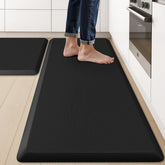 KitchenClouds anti-fatigue two-piece kitchen mats provide comfortable standing support.