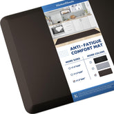 KitchenClouds cushioned anti-fatigue kitchen mat provides comfortable standing during cooking.