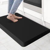 KitchenClouds cushioned kitchen mat provides soft support for standing during cooking.