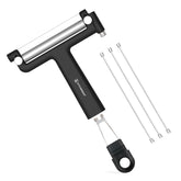 KITCHENDAO adjustable-handheld wire cheese slicer for precise, even cheese slices.
