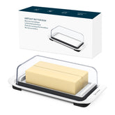 KITCHENDAO butter dish with lid close up showing airtight seal for freshness
